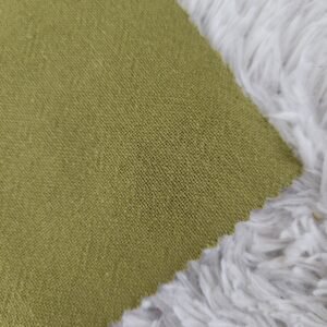 Cotton Linen Crepe Olive
