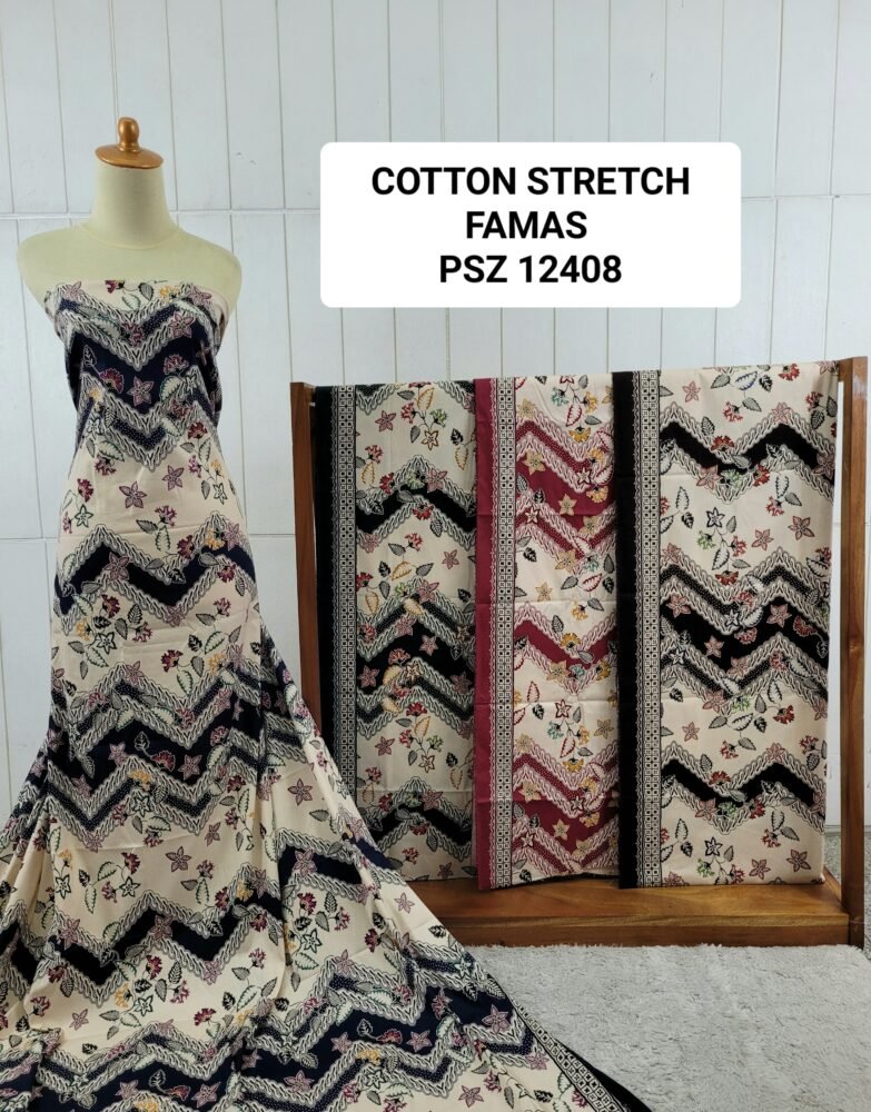 Cotton Stretch Abstrak PSZ12408 - Image 2