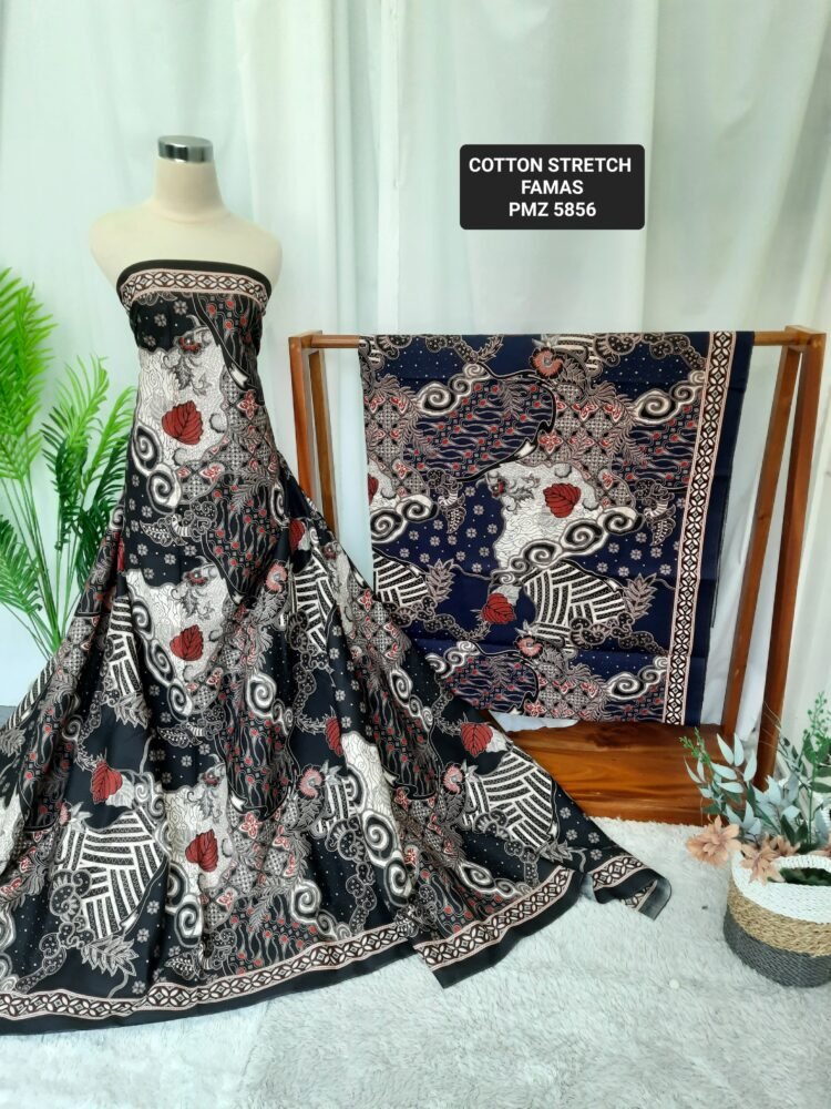 Cotton Stretch Abstrak PMZ5856 - Image 2