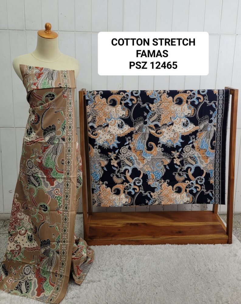 Cotton Stretch Abstrak PSZ12465 - Image 2