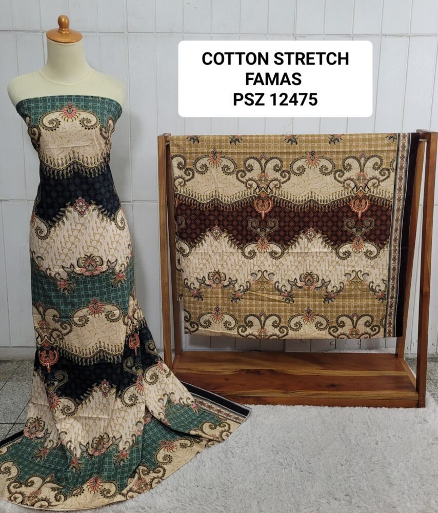 Cotton Stretch Abstrak PSZ12475 - Image 2