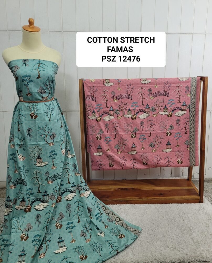 Cotton Stretch Abstrak PSZ12476 - Image 2
