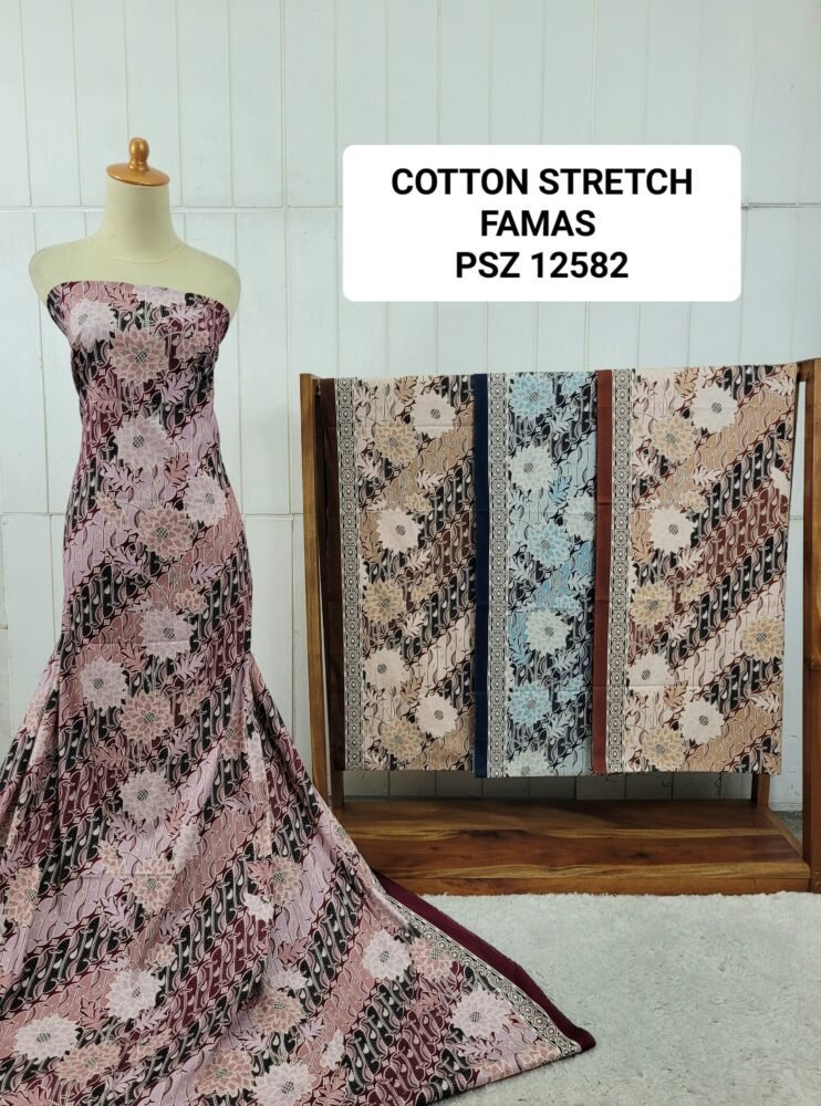 Cotton Stretch Abstrak PSZ12582 - Image 2