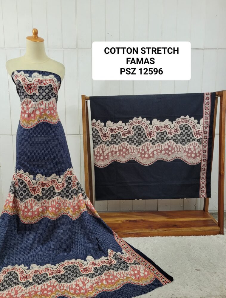 Cotton Stretch Abstrak PSZ12596 - Image 2