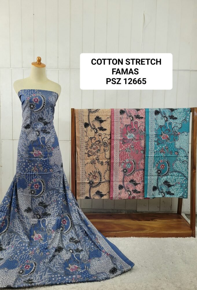 Cotton Stretch Abstrak PSZ12665 - Image 2