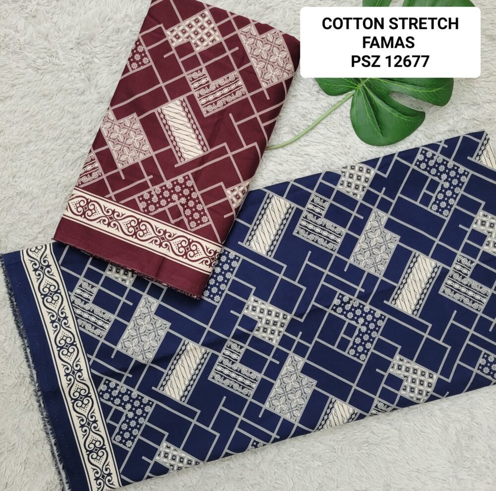 Cotton Stretch Abstrak PSZ12677