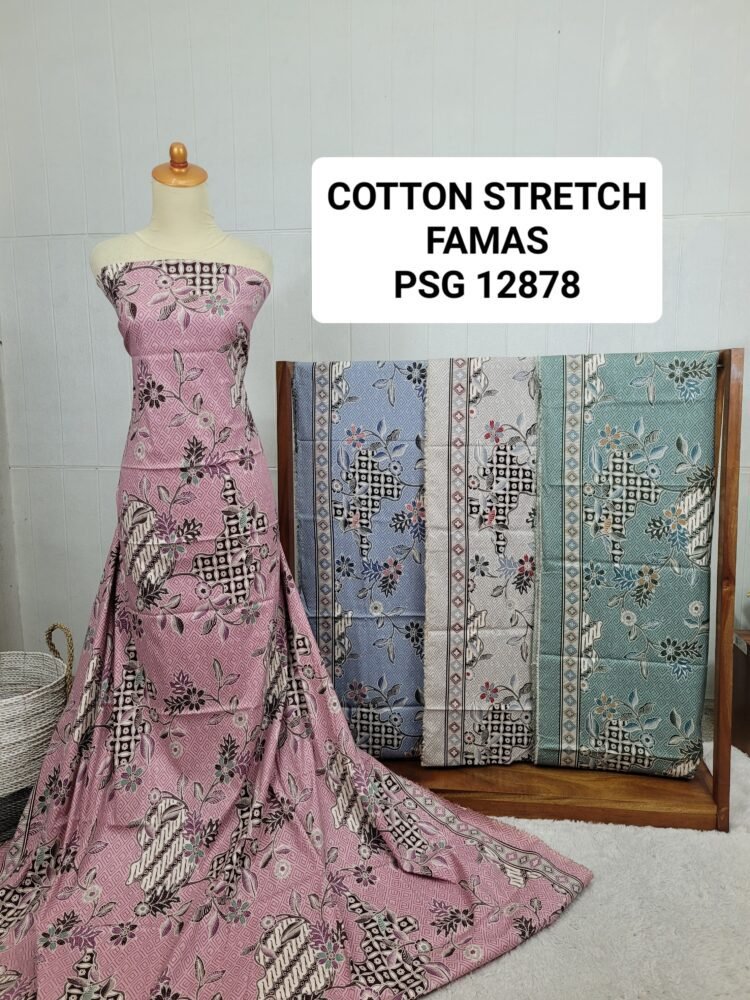 Cotton Stretch Abstrak PSG12878 - Image 2