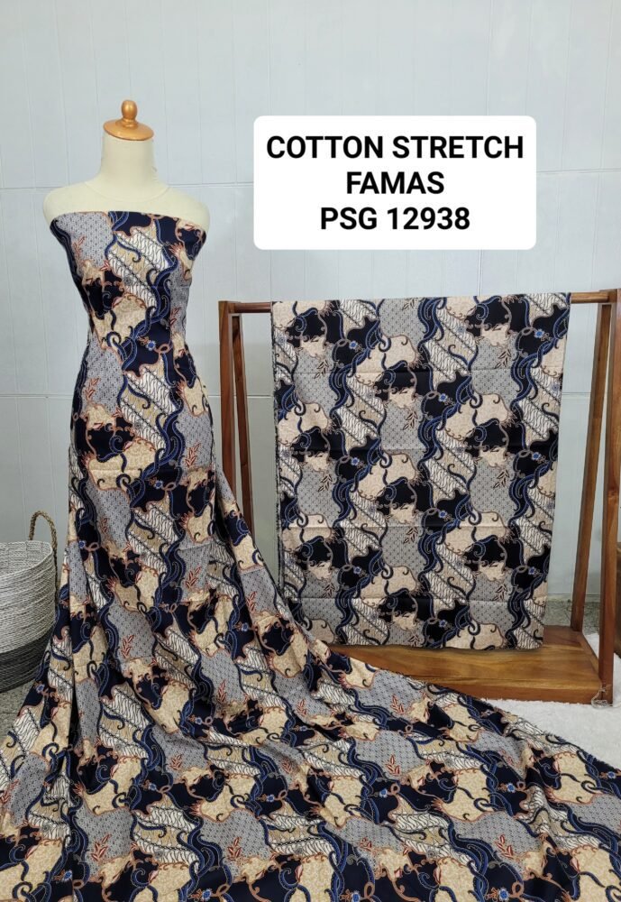 Cotton Stretch Abstrak PSG12938 - Image 2