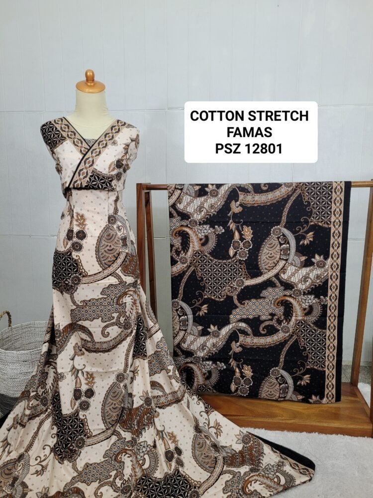 Cotton Stretch Abstrak PSZ12801 - Image 2