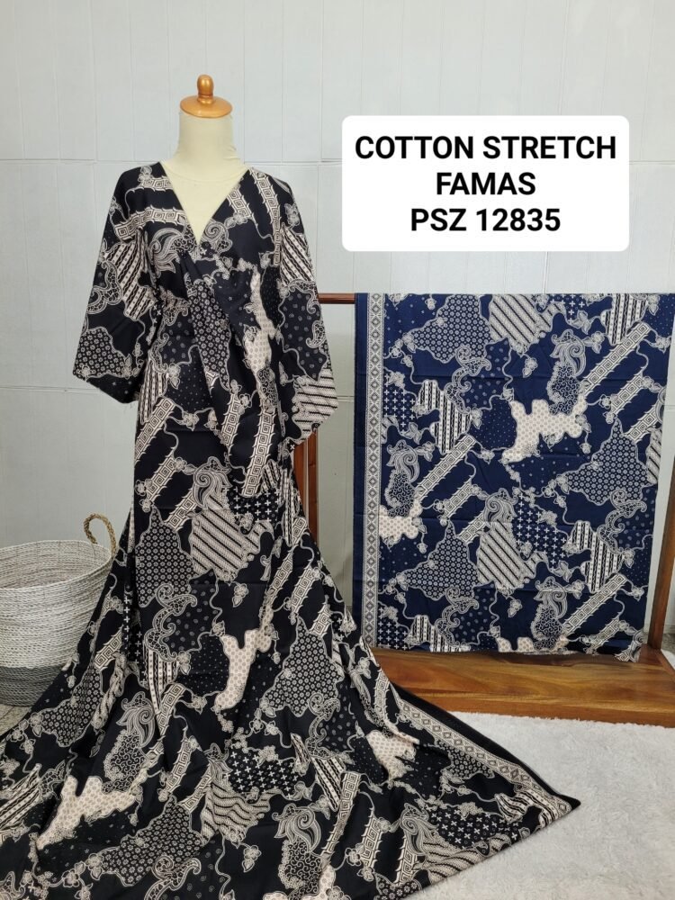 Cotton Stretch Abstrak PSZ12835 - Image 2
