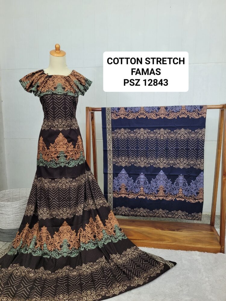 Cotton Stretch Abstrak PSZ12843 - Image 2