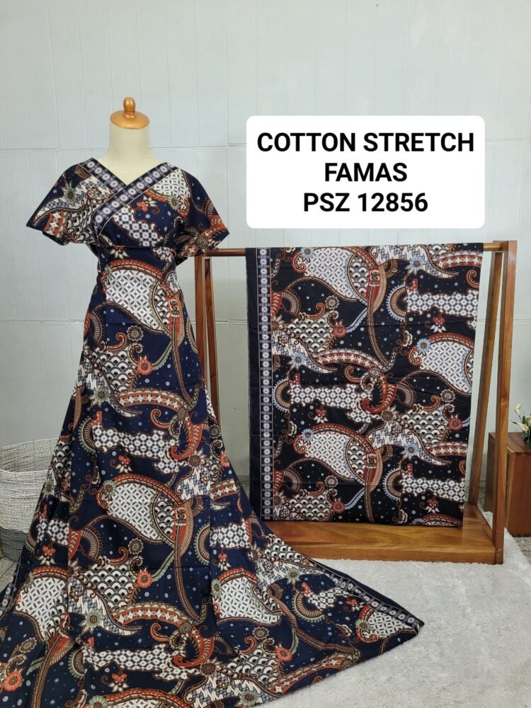 Cotton Stretch Abstrak PSZ12856 - Image 2