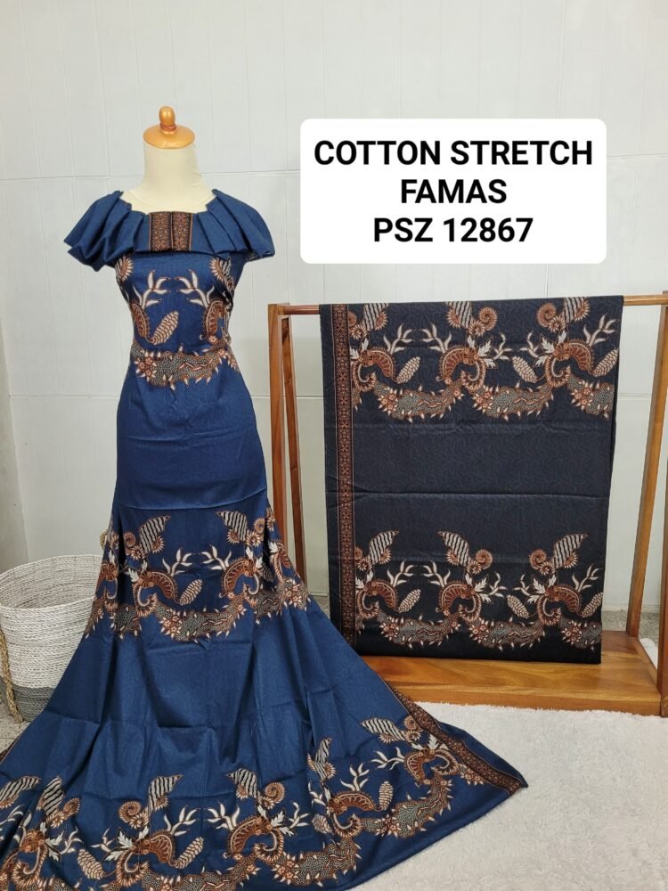 Cotton Stretch Abstrak PSZ12867 - Image 2
