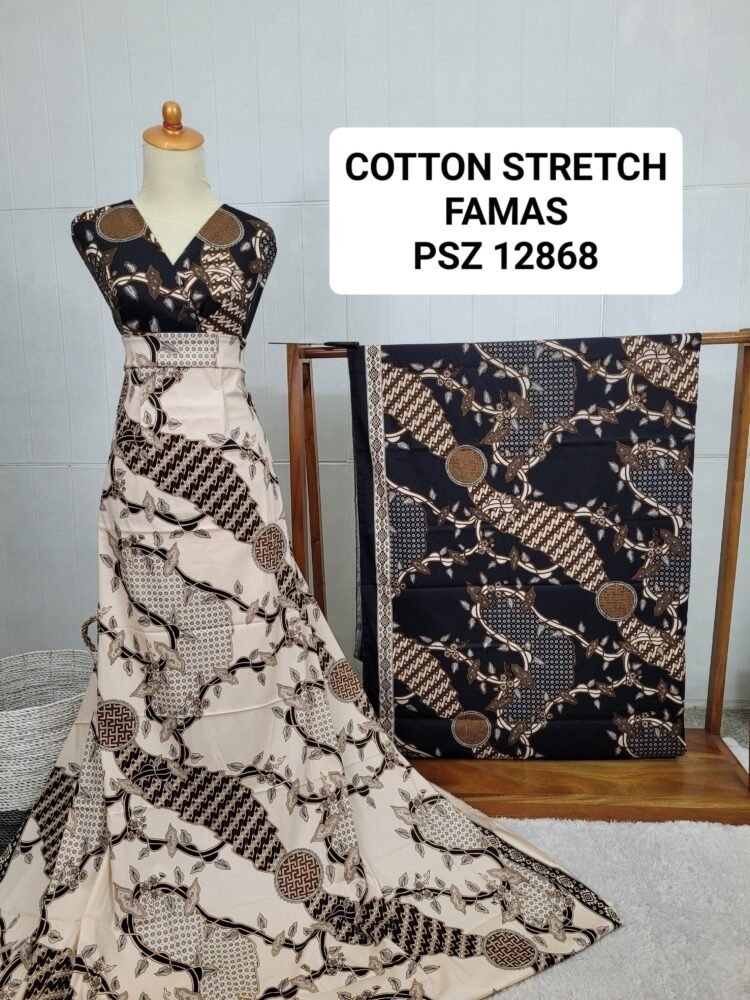 Cotton Stretch Abstrak PSZ12868 - Image 2
