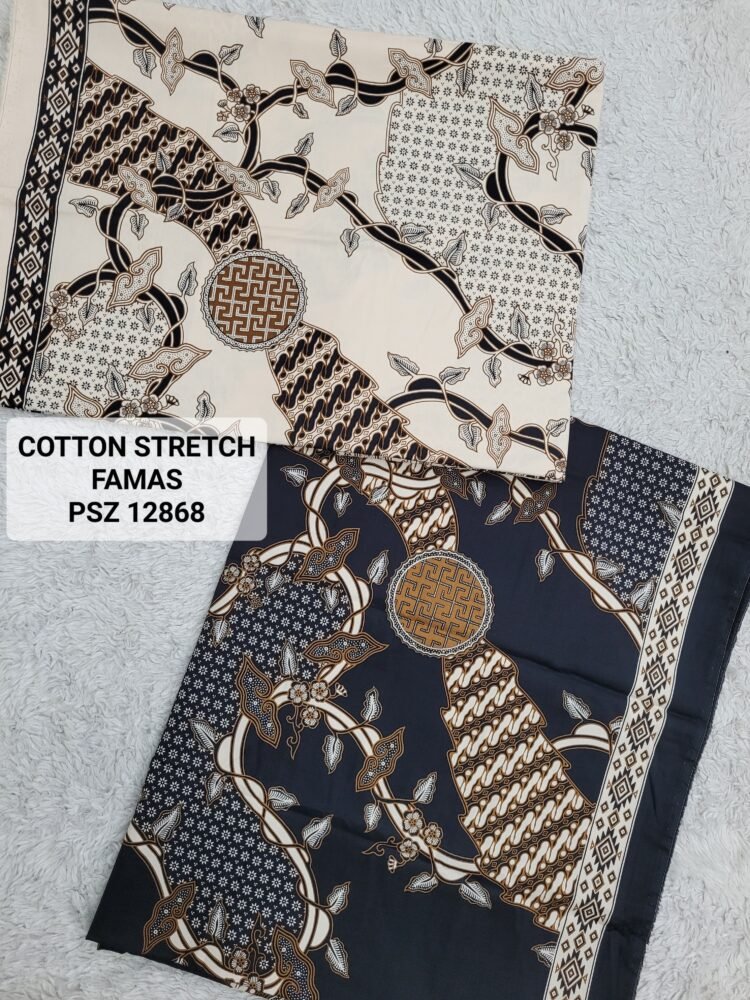 Cotton Stretch Abstrak PSZ12868