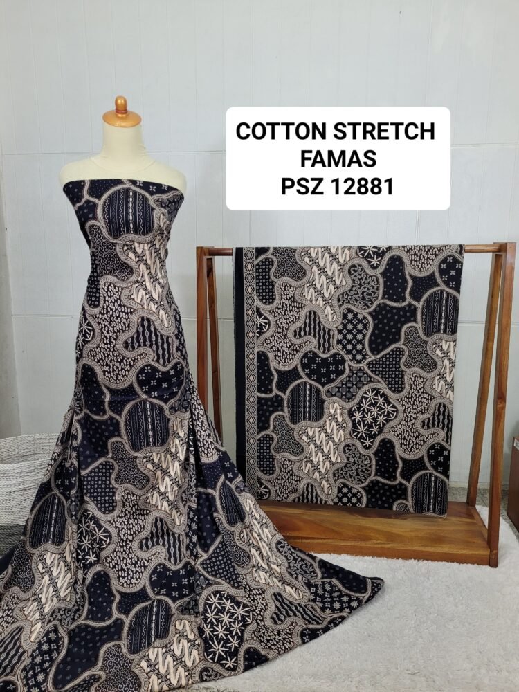 Cotton Stretch Abstrak PSZ12881 - Image 2