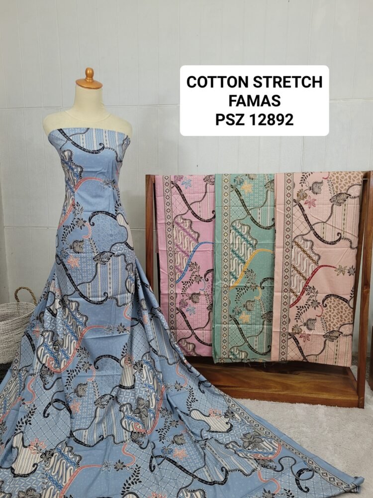 Cotton Stretch Abstrak PSZ12892 - Image 2