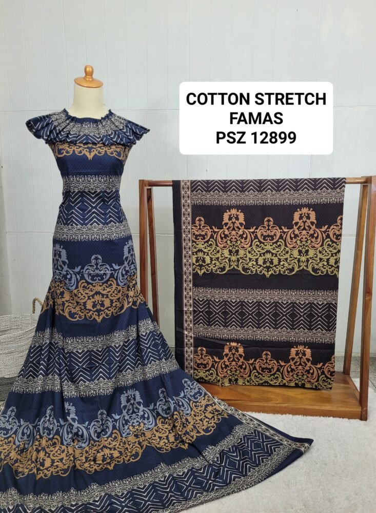 Cotton Stretch Abstrak PSZ12899 - Image 2