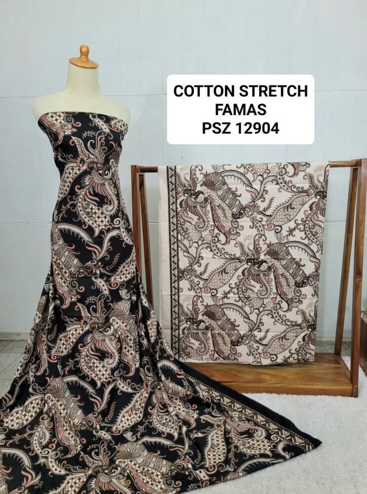 Cotton Stretch Abstrak PSZ12904 - Image 2