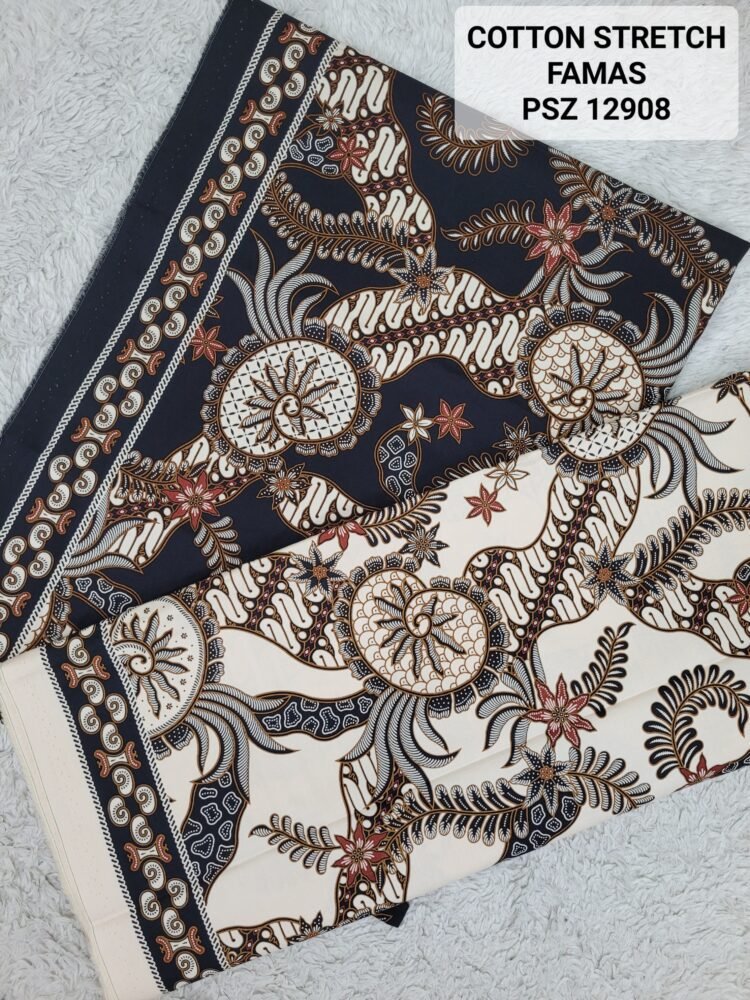 Cotton Stretch Abstrak PSZ12908