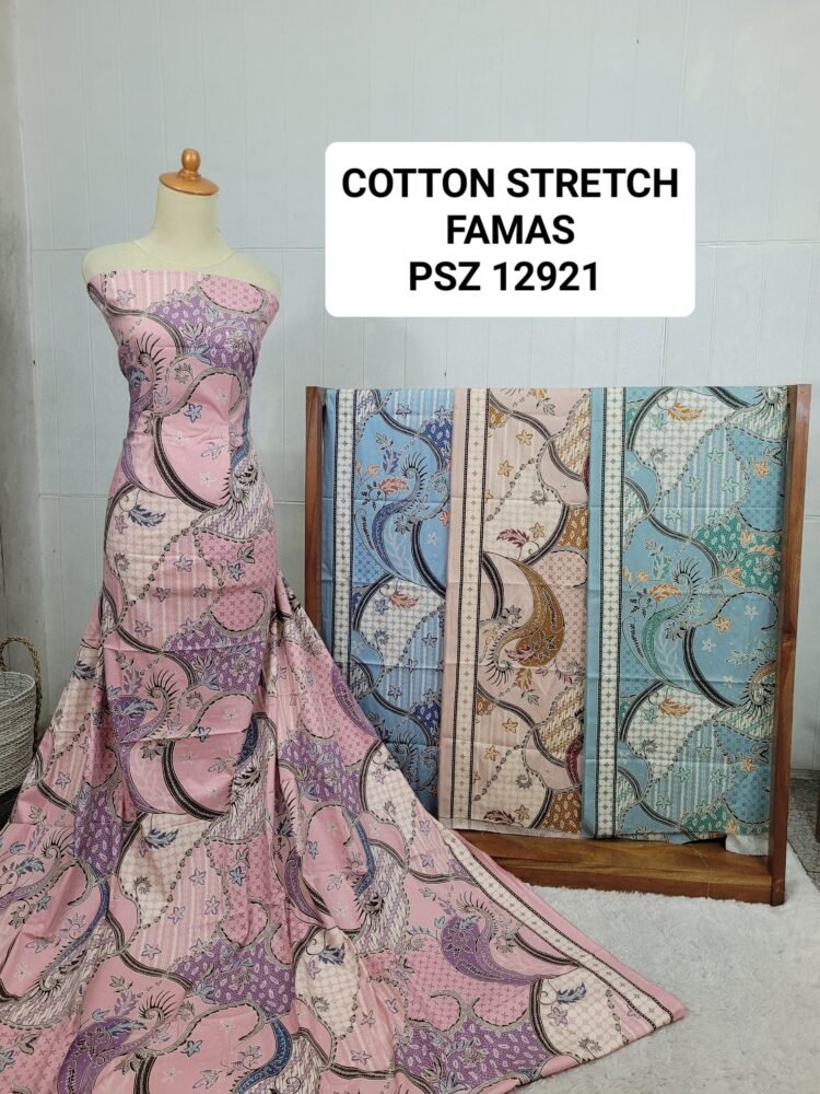 Cotton Stretch Abstrak PSZ12921 - Image 2