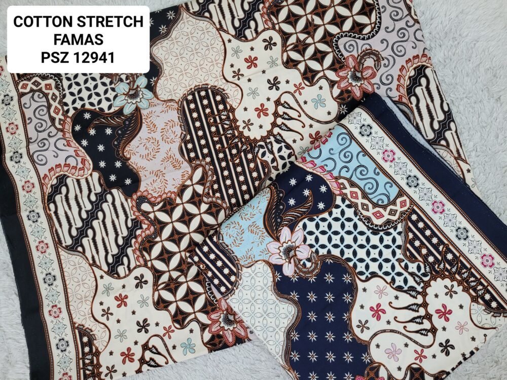 Cotton Stretch Abstrak PSZ12941