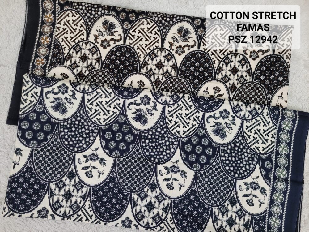 Cotton Stretch Abstrak PSZ12942