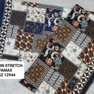 Cotton Stretch Abstrak PSZ12944