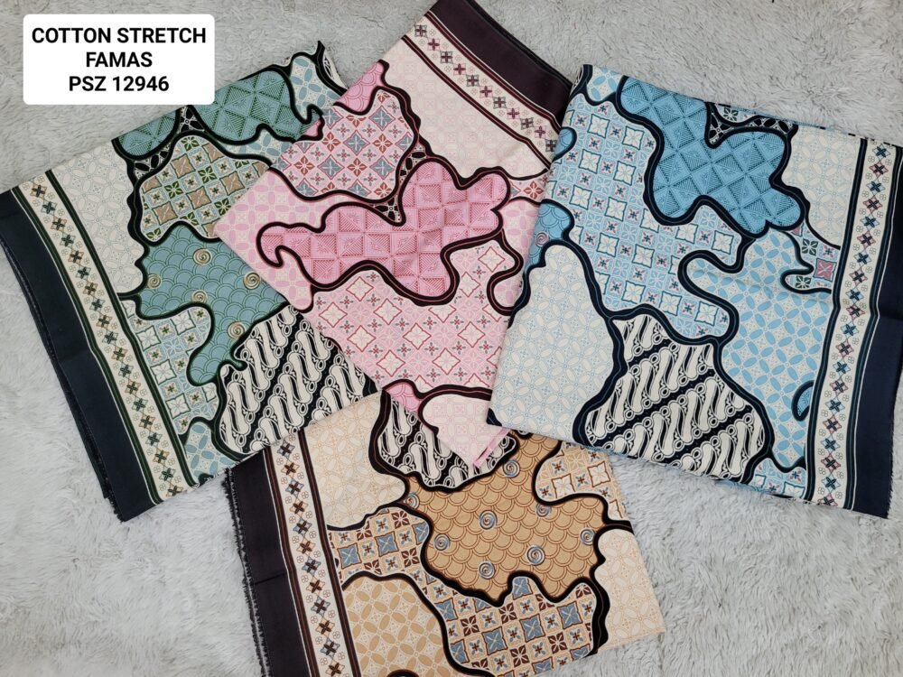 Cotton Stretch Abstrak PSZ12946