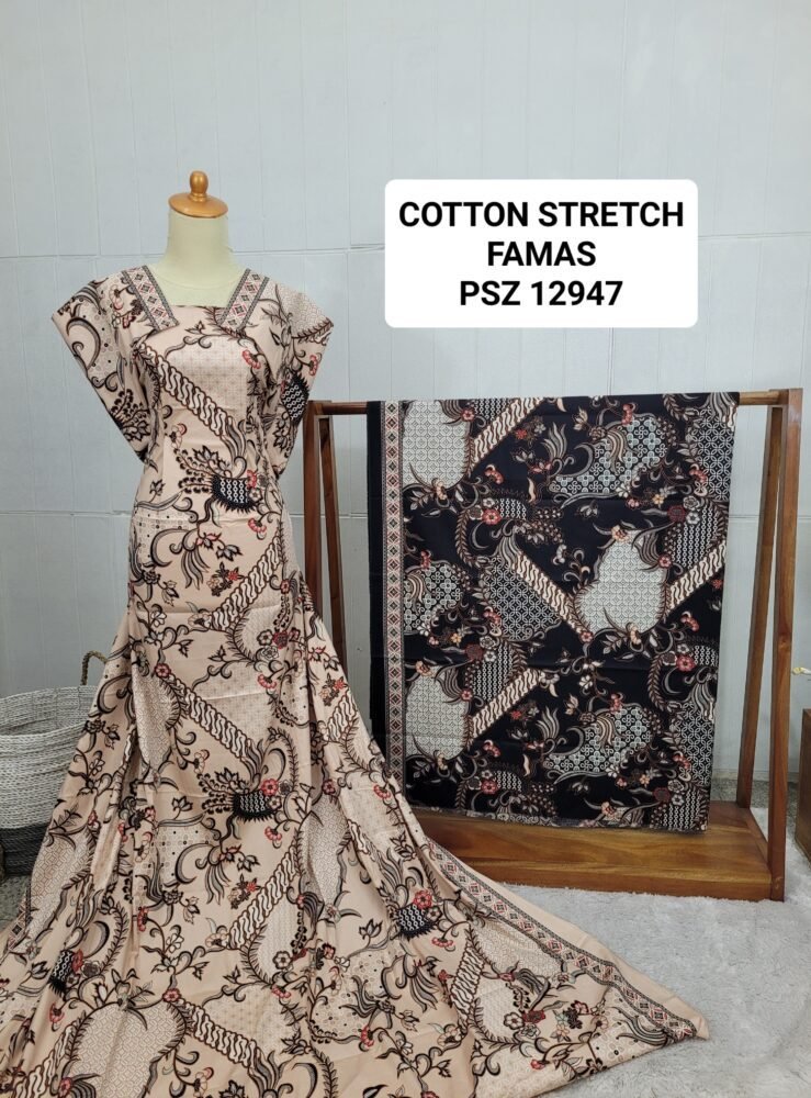 Cotton Stretch Abstrak PSZ12947 - Image 2
