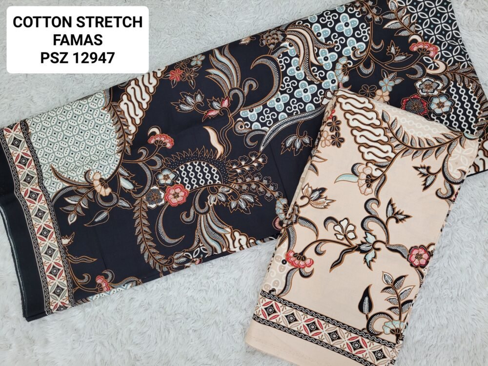 Cotton Stretch Abstrak PSZ12947