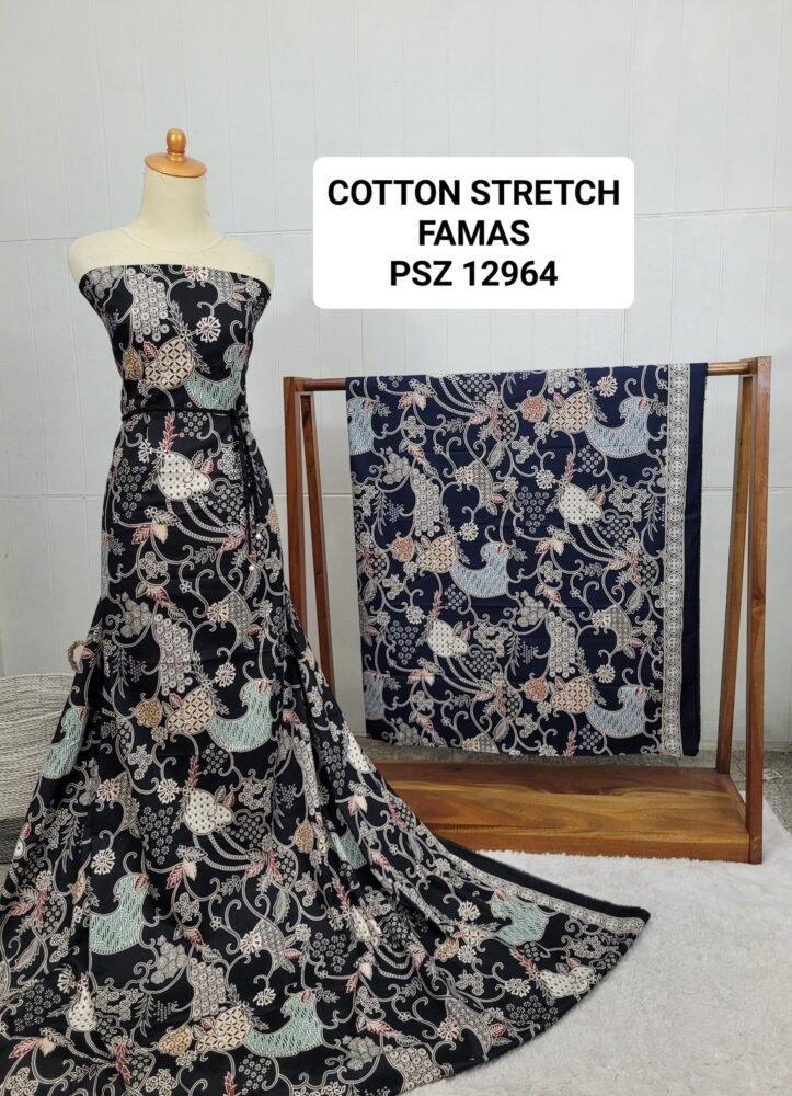 Cotton Stretch Abstrak PSZ12964 - Image 2