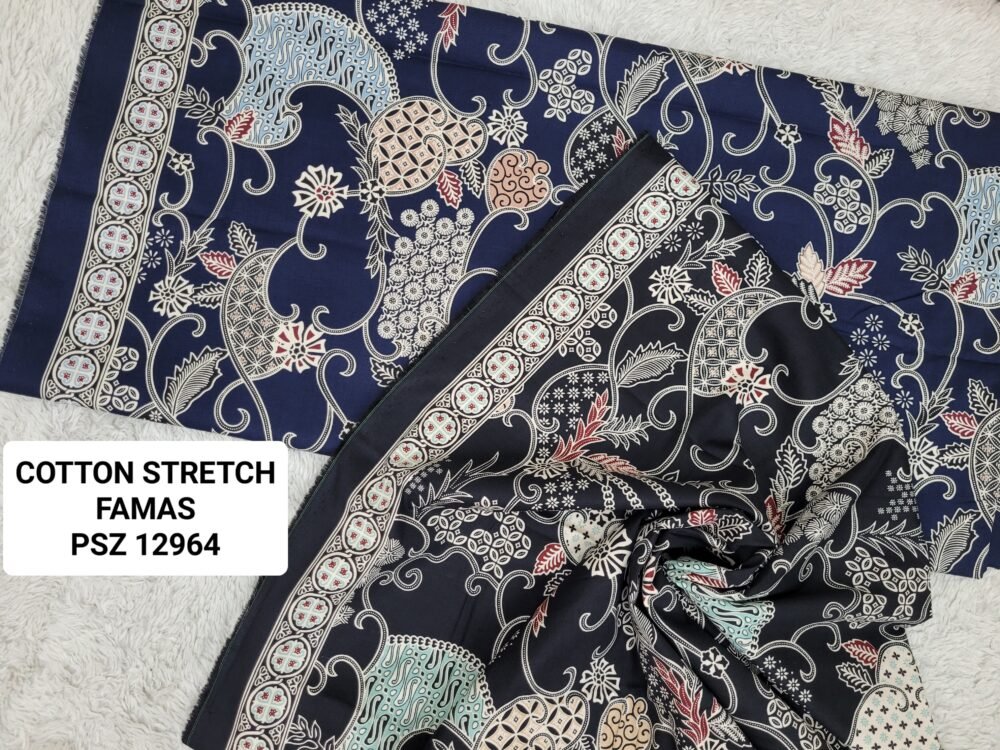 Cotton Stretch Abstrak PSZ12964
