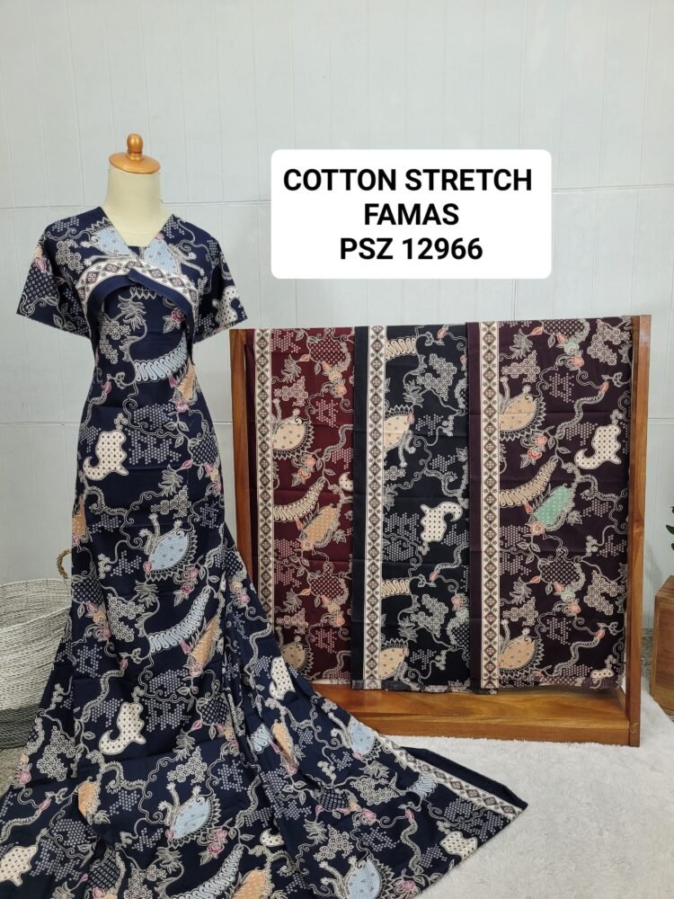 Cotton Stretch Abstrak PSZ12966 - Image 3