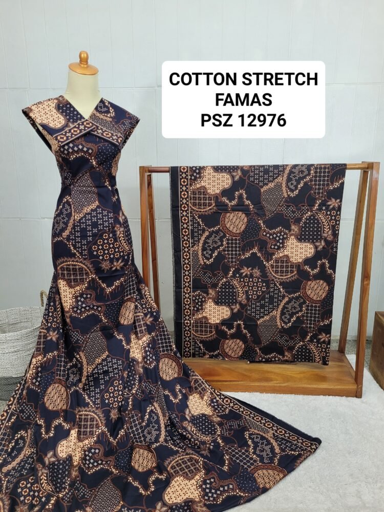 Cotton Stretch Abstrak PSZ12976 - Image 2