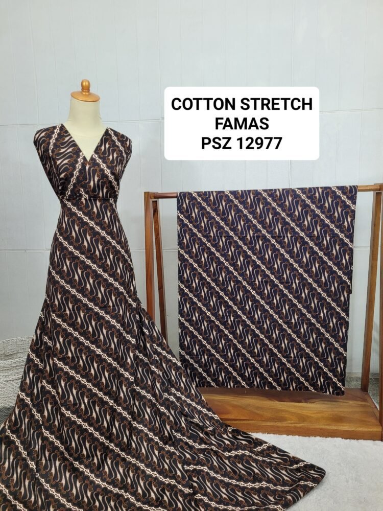 Cotton Stretch Abstrak PSZ12977 - Image 2